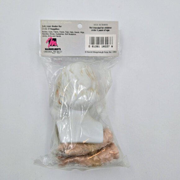 Santa Claus Doll Head And Hands 3.5” Mangelson’s Porcelain 1993 VTG BNIP 162-27 - Picture 4 of 4